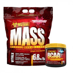 PVL Mutant Mass 6800g + Mutant BCAA 9.7 116g GRATIS!