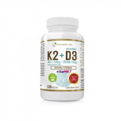 Progress Labs - Witamina K2 vitaMK-7   D3 - 120 tab.-13554
