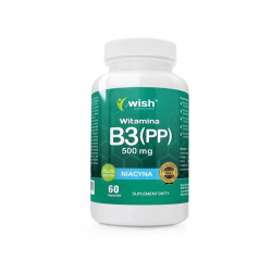 Wish - Witamina B3 Niacyna (PP) 500mg - 60 kaps.-13634