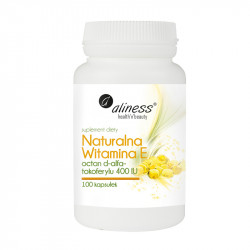 Aliness - Naturalna Witamina E 400 IU - 100 kaps.-13683