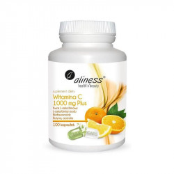 Aliness - Witamina C 1000mg Plus - 100 kaps. [VEGE]-14264