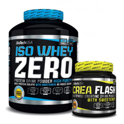 BioTech USA - Iso Whey Zero 2270g + Tri Creatine Malate 300g + Nitrox Therapy 17g + Shaker Mamutpro