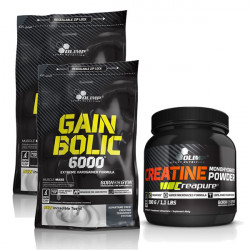 2x Olimp - Gain Bolic 6000 1000g + Creatine Monohydrate Powder 550g