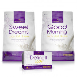 Olimp - Good Morning Lady 720g + Sweet Dreams Lady 750g + Define It Lady 60 tab. + 2xPróbka