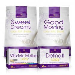 Olimp - Good Morning Lady 720g + Sweet Dreams Lady 750g + Define It Lady 60 tab. + Vita-Min Multiple LAdy 60 tab. + Shaker