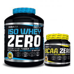 BioTech USA Iso Whey Zero 2270g + BCAA Flash ZERO 360g