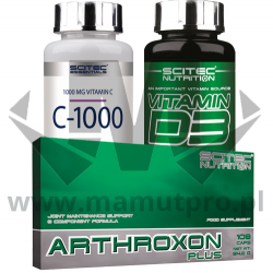 Scitec Nutrition Arthroxon Plus - 108 kaps. + Vitamin C 1000 - 100 kaps. + Vitamin D3 250 kaps.