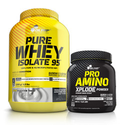 Olimp Whey Pure Whey Isolate 2200g + Pro Amino Xplode Powder 360g